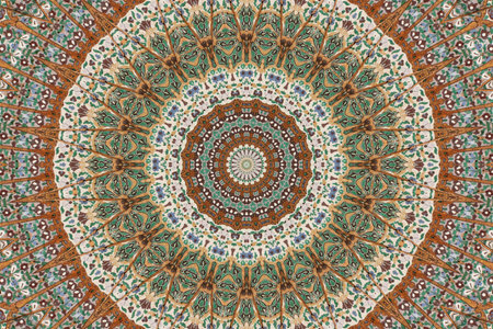 Painted ceiling rose 2
