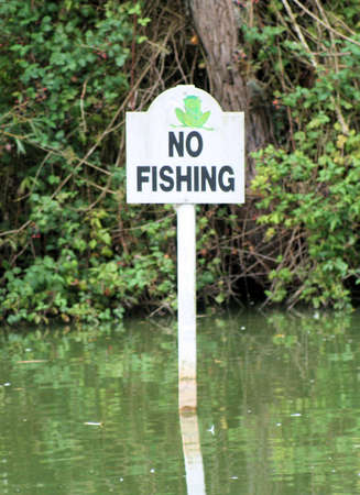 No fishing signの写真素材