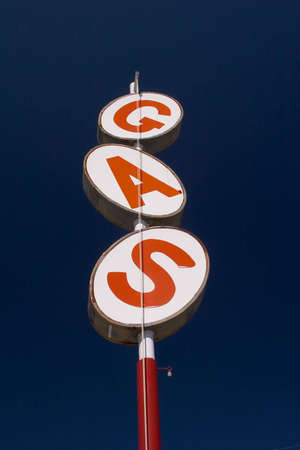 Vintage Gas Signの写真素材