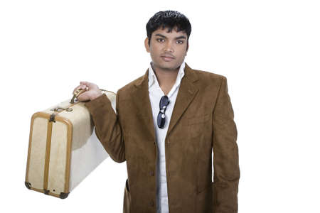 Male Model over a white backgroundの写真素材