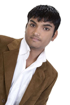 Male Model over a white backgroundの写真素材
