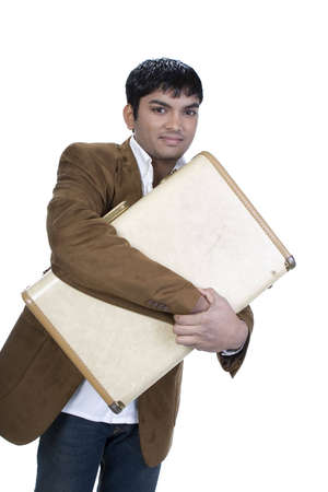 Male Model over a white backgroundの写真素材