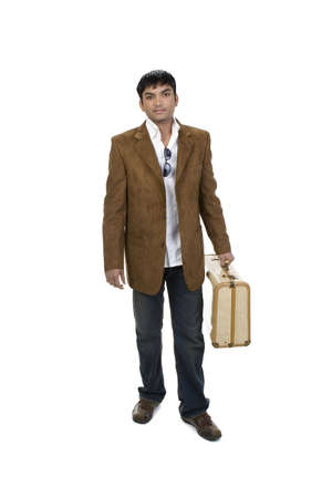 Male Model over a white backgroundの写真素材