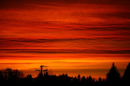 ORANGE SUNSETの写真素材