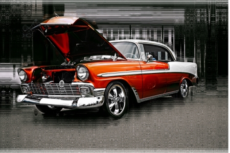 OLD ORANGE CHEVYのeditorial素材