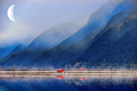 Mountains in Pitt Meadows B.C.