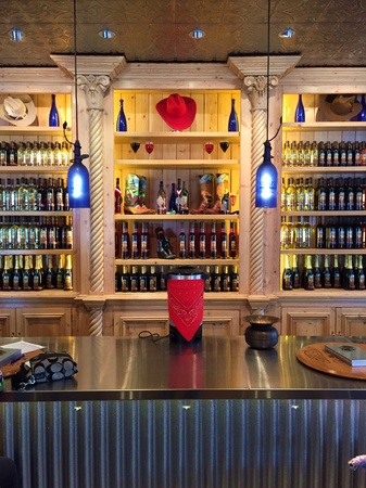 Photo from inside wineryの素材