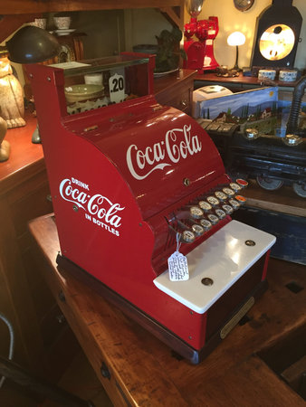Old antique Coca Cola cash register