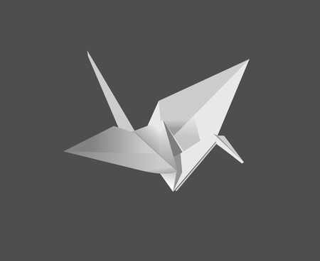 bird origamiのイラスト素材