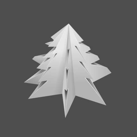 origami chistmas treeのイラスト素材