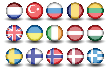 flags of nationsのイラスト素材