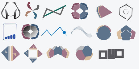 graphic elements websiteのイラスト素材