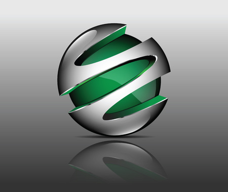 graphic element greenのイラスト素材