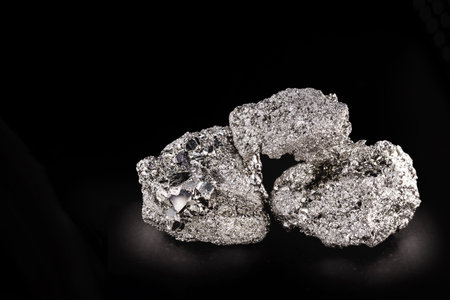 Iron pyrite or iron expert is an ore with mystical properties. Prosperity stone, concept of issuing and zen life.の写真素材