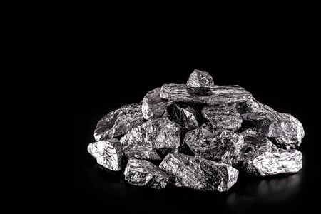 Palladium is a chemical element that at room temperature contracts in the solid state. Metal used in industry. Mineral extraction concept.の写真素材