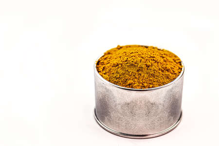 Uranium, radioactive ore on isolated white background, mineral and energy resourceの写真素材