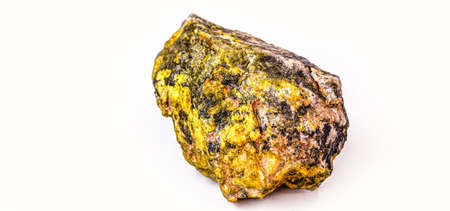 Uranium, a chemical element with a U symbol and an atomic mass equal to 238 u, has an atomic number 92の写真素材