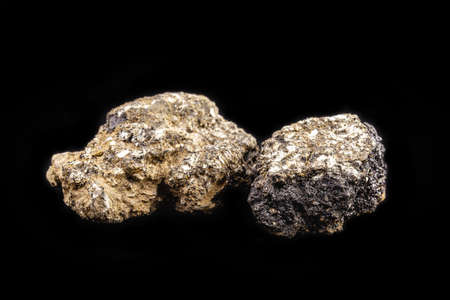 asphalt stone, piece of asphalt with gravel and bitumen, material used in road constructionの写真素材