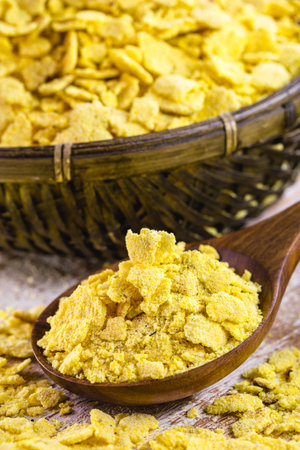 Flaked corn flour or biju flour, it is a hydrated flour, crushed and then roasted. The result is...