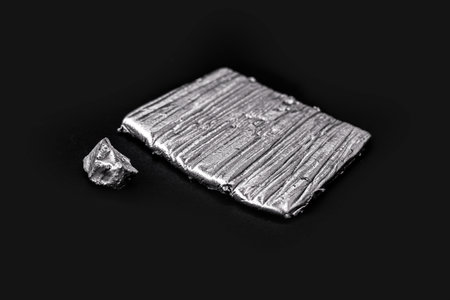 cobalt ore, a metallic chemical element that is related to iron and nickel. Used in industry. to create substances called alloys.の写真素材