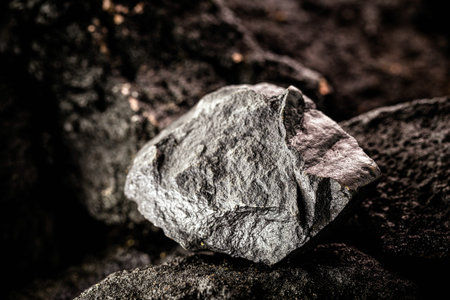 iron ore used in the metallurgical industry and civil construction, concept of mineral extractionの写真素材