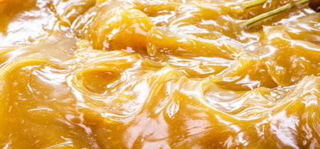Gluten-free lactose-free candy, made from coconut milk, vegan caramel or vegan milk candy