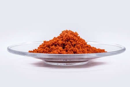 Cobalt sulfate is a hydrated inorganic chemical compound, mineral supplement in animal feed, drier in lithographic ink, varnishes, ceramics, enamels, catalysts for polyester.の写真素材