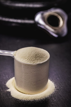 Measuring Spoon with Creatine or Whey, Food Supplement, Casein Cocktail, Muscle Mass Vitamin,...