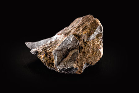 iron ore, rocks from which metallic iron can be obtained, iron extracted from magnetite, hematite or siderite. raw material for the metallurgical industryの写真素材