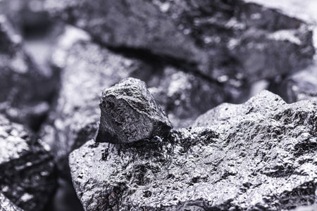 Vanadium is a transition metal, alloy metal, isolated, it can be found in several natural sources, such as phosphate rocks and crude oil.の写真素材