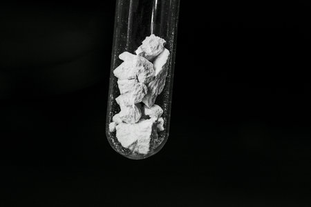 Synthetic zeolite, or zeolite, mineral that improves the beneficial pH level, strengthens the immune system. Natural detoxifier, used during pregnancy, pharmaceutical productの写真素材