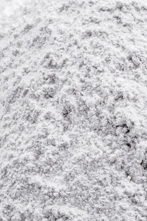 Magnesium oxide, is a natural product, obtained from the calcination of the mineral magnesia, strengthens the digestive system. Medicine or pharmacy concept.の写真素材