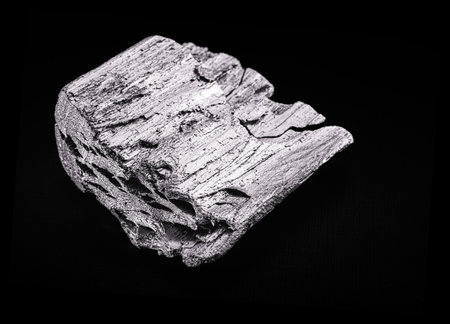 Tellurium is a solid chemical element, used in metallurgy, in alloys for cast iron, stainless steel, copper and lead alloys.の写真素材
