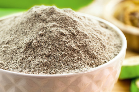 green banana flour, gluten free healthy organic homemade flourの写真素材