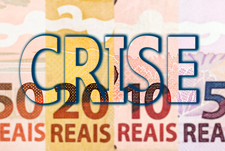 banknotes of money of brazil, in composite. Details of notes of 100, 50, 20, 10, 5 and 2 reais....