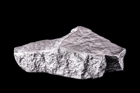 Aluminum is a chemical element. Aluminum stone for industrial use.の写真素材