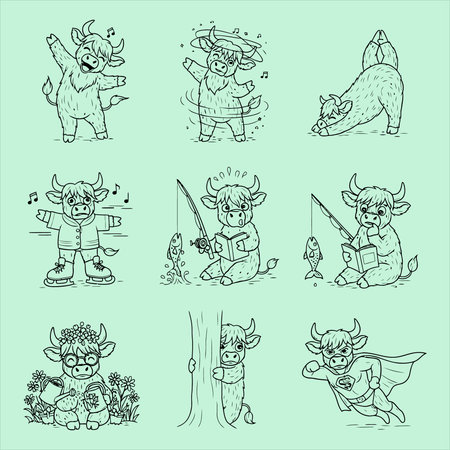 Fairy tale characters. Cute cartoon vector illustration. Fairytale characters.のイラスト素材