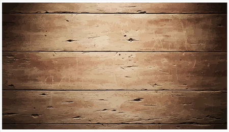 Wooden background. Vector illustration. Brown wooden texture. Wood texture.のイラスト素材