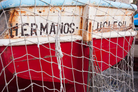 the ship on the seashoreのeditorial素材