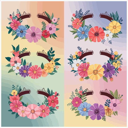 Set of floral design elements. Hand drawn vector illustration. Can be used for wedding invitations, greeting cards, save the date cards.のイラスト素材