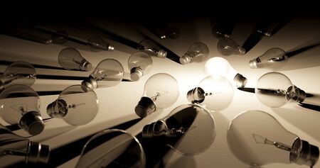 Beautiful Light bulbs wallpaperの写真素材
