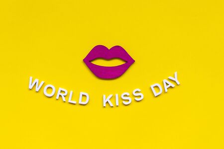 World kiss day or international kissing day. 6th Julyの写真素材