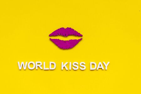 World kiss day or international kissing day. 6th Julyの写真素材
