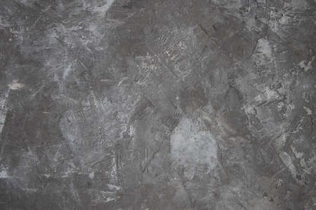 Aged gray aged cement wall.Textured, grunge, smearの写真素材
