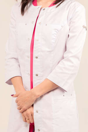 Women medical uniform . Copy space. During  pandemicの写真素材