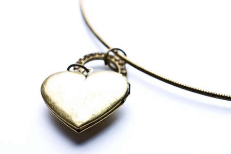 Bras designer costume juwelery in macro on white backgroundの写真素材