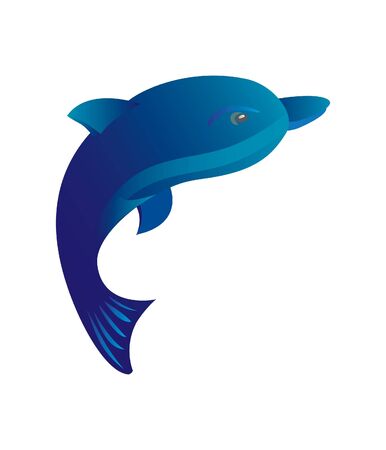 dolphin vector illustrationのイラスト素材