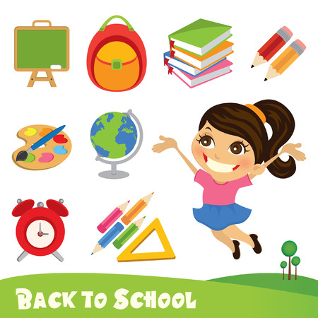 back to schoolのイラスト素材