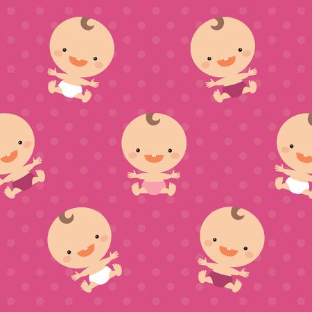 babies wallpaperのイラスト素材
