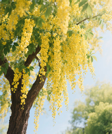 Cassia fistula or Golden Shower Tree or Wishing Treeの素材